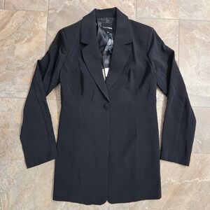 Fashion Nova Cant Back Out Now‎ Black Blazer Sexy Chic Party Cocktail XL